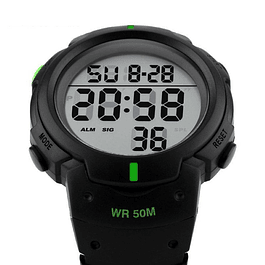 Reloj Digital Estilo Militar SKMEI 1068 Negro Verde