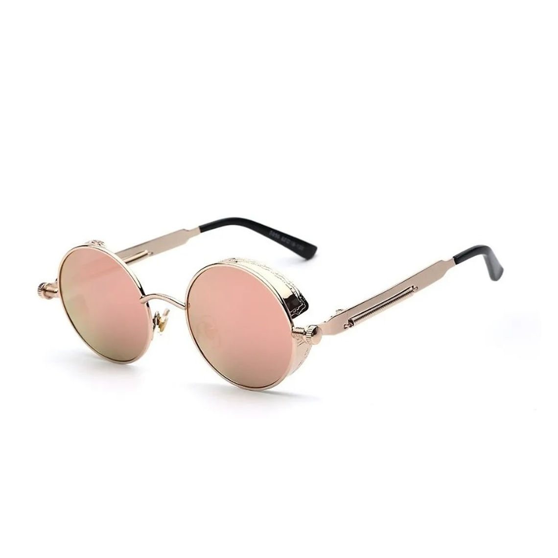 Gafas De Sol Goticas Vintage UV400 Dorado Rosado 1