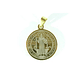 Medalla San Benito Acero Inoxidable 2.6cm Color Dorado - Miniatura 1