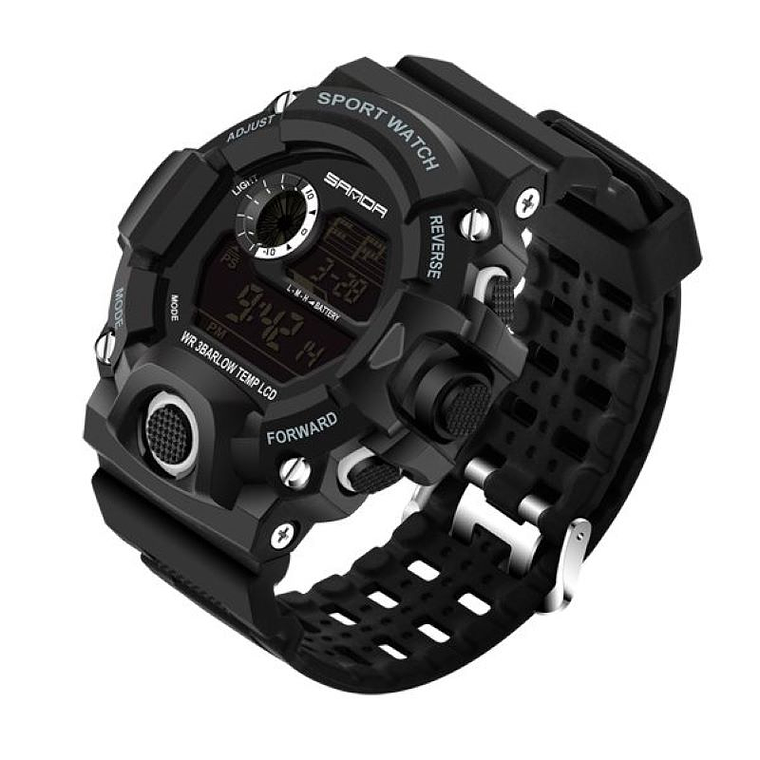 Reloj Deportivo Digital Militar SANDA 326 Hombre Negro 1