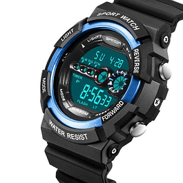 Reloj Deportivo Digital Militar SANDA 320 Hombre Azul