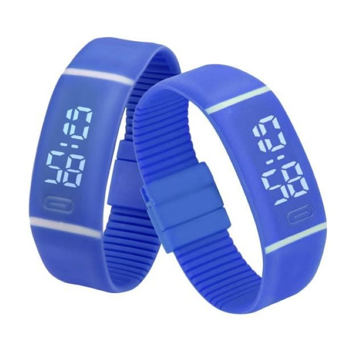 Reloj Digital Deportivo Mujer Silicona Vot6 Color Azul 2