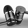 Audífonos Estereo Con Microfono 3.5mm Negro