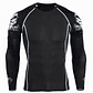 Camiseta Hombre Lobo 3D Manga Larga Lycra TC96 Negro - Miniatura 2