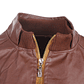 Chaqueta Larga Hombre Cuero Sintetico Casual 42264 Cafe - Miniatura 3