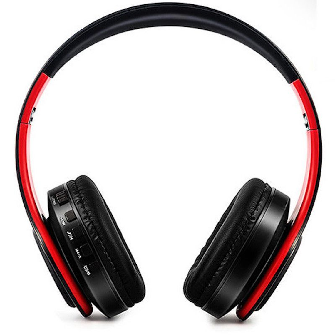 Audifonos Bluetooth Inalambricos Estereo Plegables Rojo 2