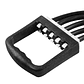 Banda Pectoral Elastica Resistencia 5 Bandas Portable Negro - Miniatura 3