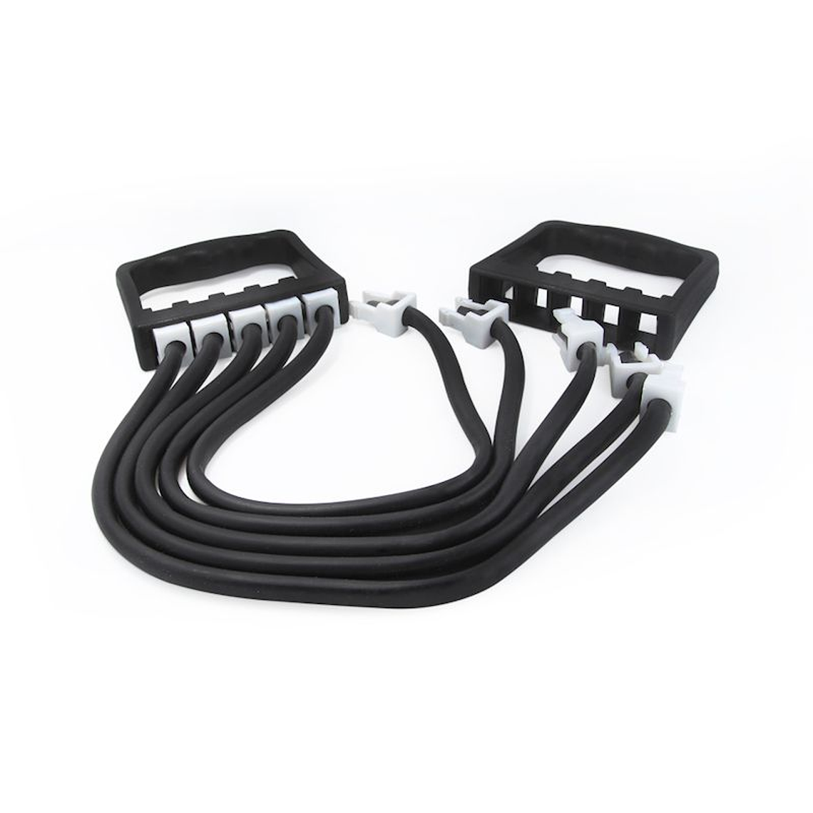 Banda Pectoral Elastica Resistencia 5 Bandas Portable Negro 4
