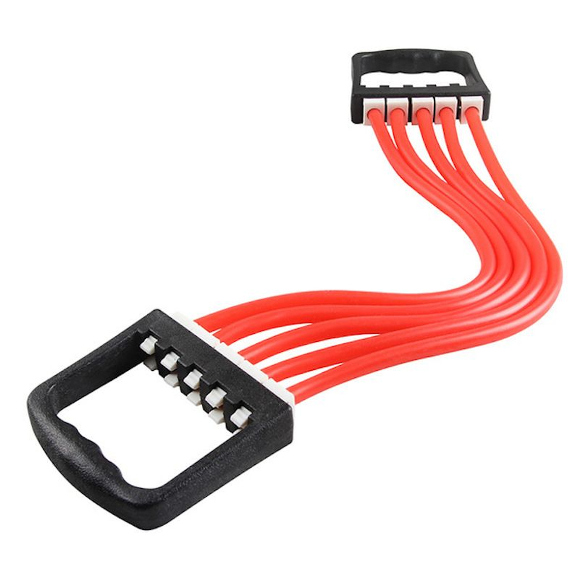 Banda Pectoral Elastica Resistencia 5 Bandas Portable Rojo 1