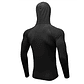 Camiseta Manga Larga Hombre Cremallera Fitness 9002 Negro - Miniatura 2