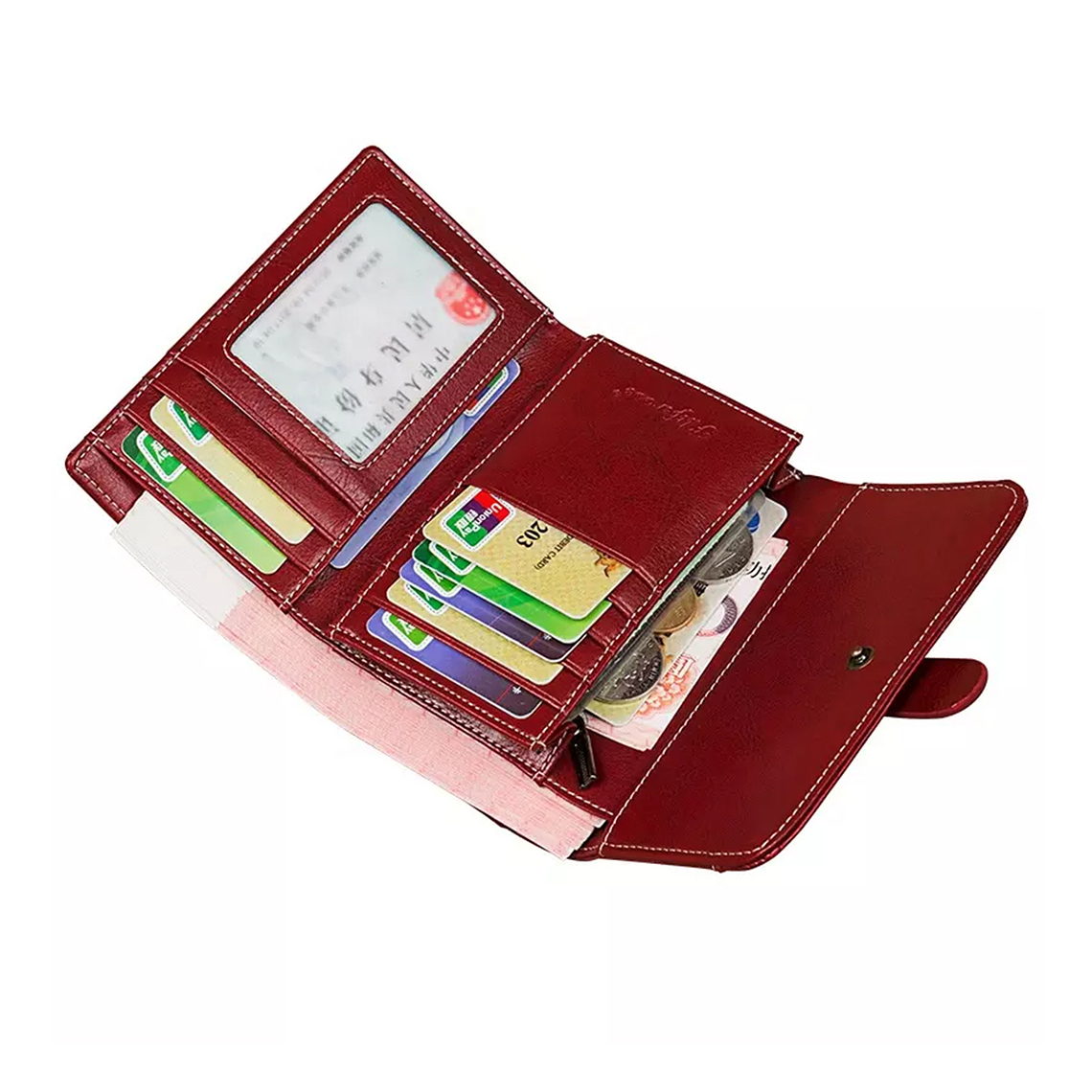 Billetera Cuero UBMD Mujer Monedero Bloqueo RFID 232 4