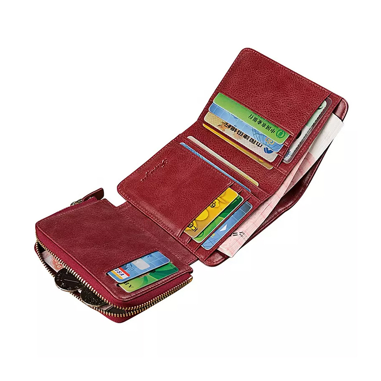 Billetera Cuero UBMD Mujer Monedero Bloqueo RFID 6096 5