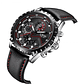 Reloj Hombre LIGE 9821 Cronografo 3Bar Pulso Cuero Negro - Miniatura 2