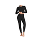 Conjunto Traje Deportivo Gimnasio Yoga Malla 3014 Negro - Miniatura 1