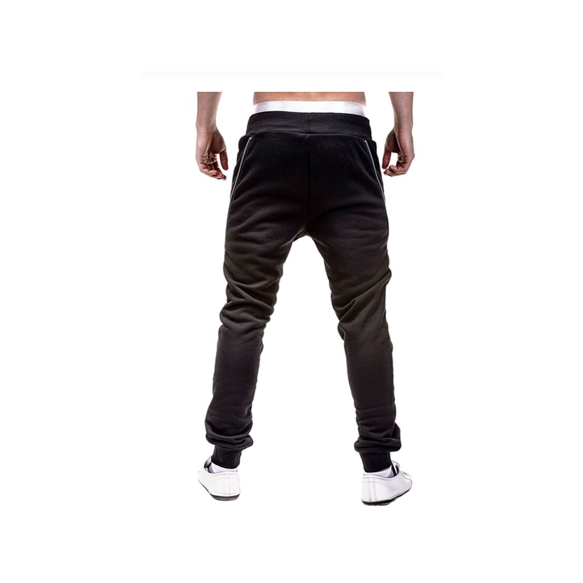 Pantalón Deportivo Hombres Sudadera 7984 Negro 2