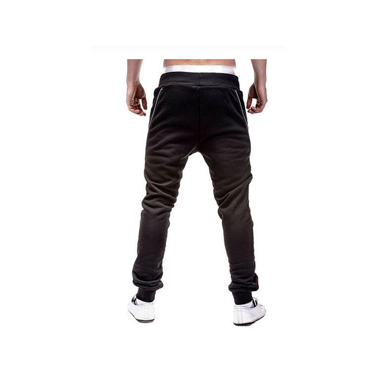 Pantalón Deportivo Hombres Sudadera 7984 Negro 2