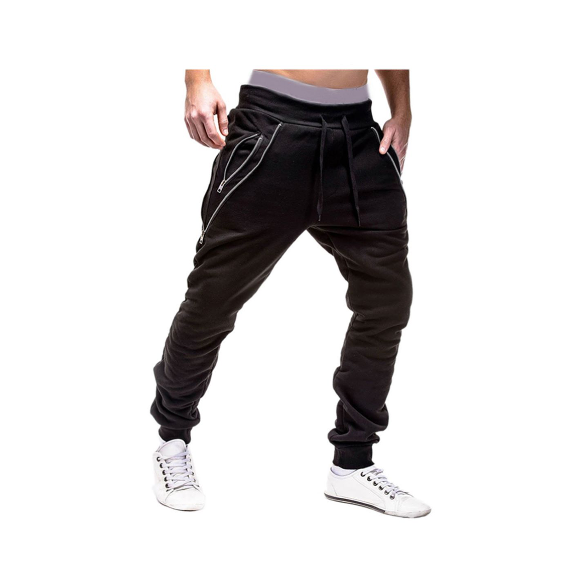 Pantalón Deportivo Hombres Sudadera 7984 Negro 3