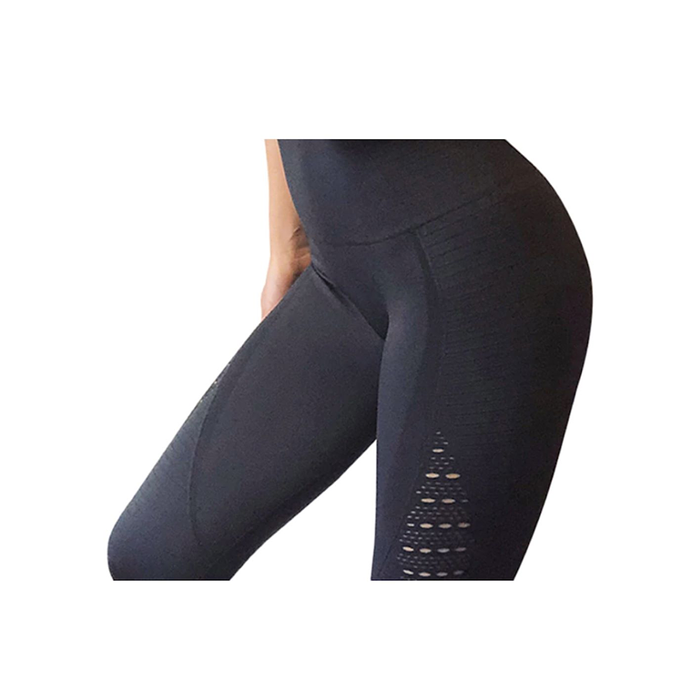 Leggins Deportivo Entrenamiento Licra Compresion 3015 Negro 1
