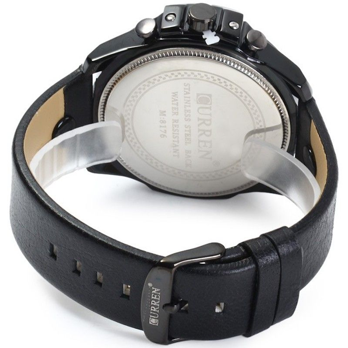 Reloj Hombres Lujo CURREN 8176-1 Casual Negro 2
