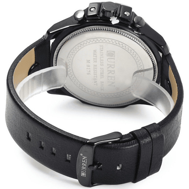 Reloj Hombres Lujo CURREN 8176-1 Casual Negro