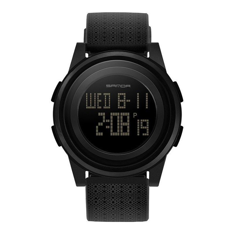 Reloj SANDA 337 Deportivo Hombres LED Digital Negro 1