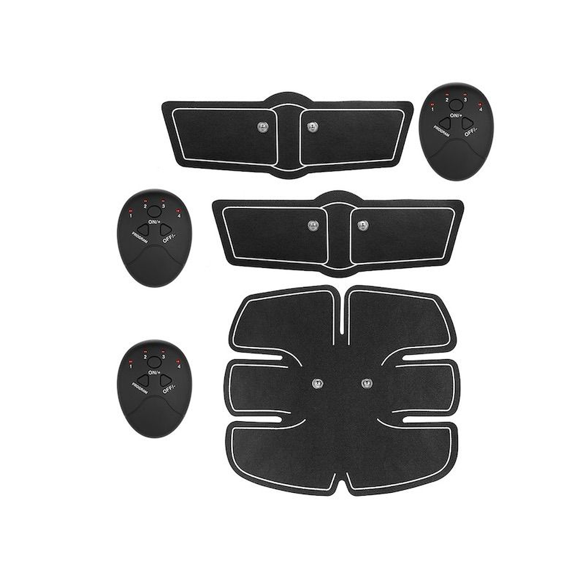 Tonificador Muscular Abdominal Brazos Piernas Vibracion 3pcs 1