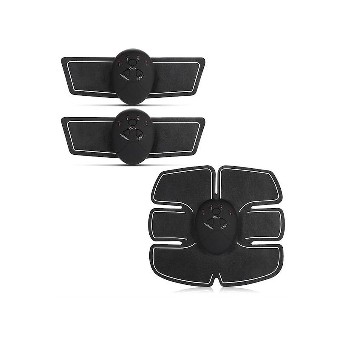 Tonificador Muscular Abdominal Brazos Piernas Vibracion 3pcs 3