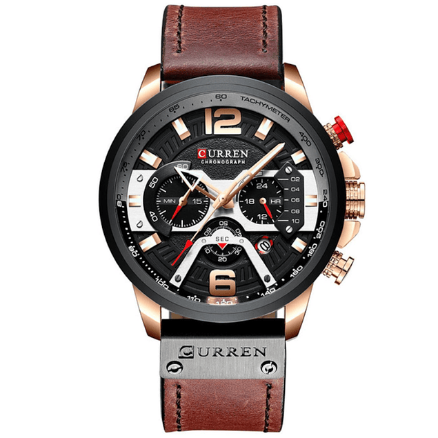 Reloj Deportivo Hombre Cronografo CURREN 8329 Negro