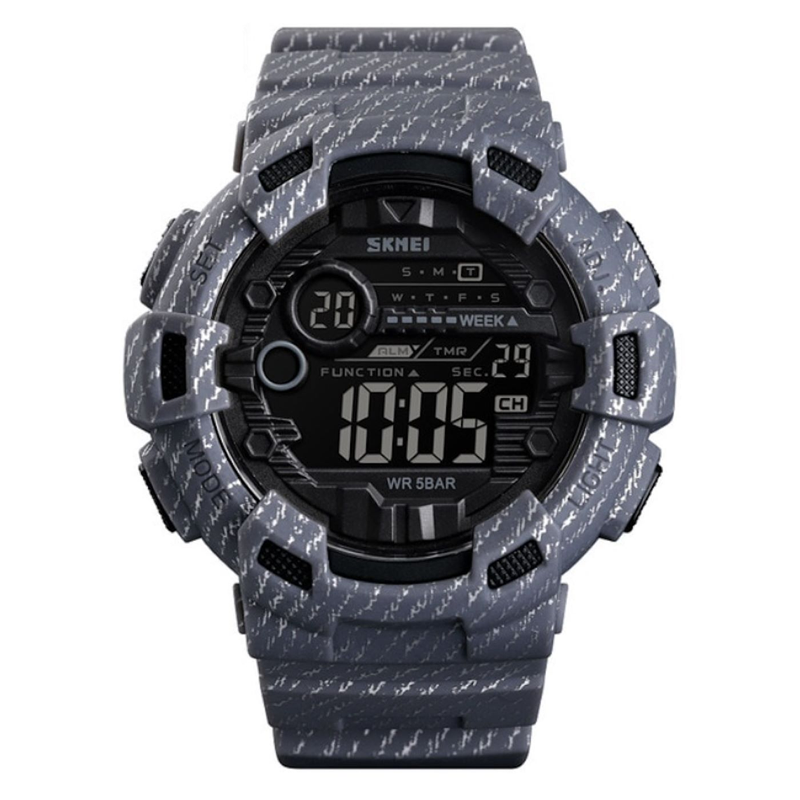Reloj Deportivo Hombre Alarma Semana Digital SKMEI 1472 Gris 1