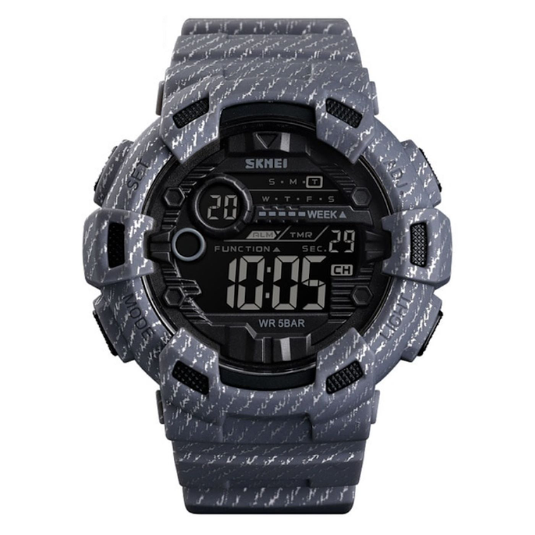 Reloj Deportivo Hombre Alarma Semana Digital SKMEI 1472 Gris 1