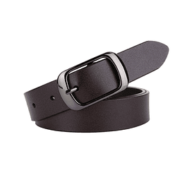 Cinturon Clasico Mujer Casual Cuero Para Jean 125cm KiKi Cafe