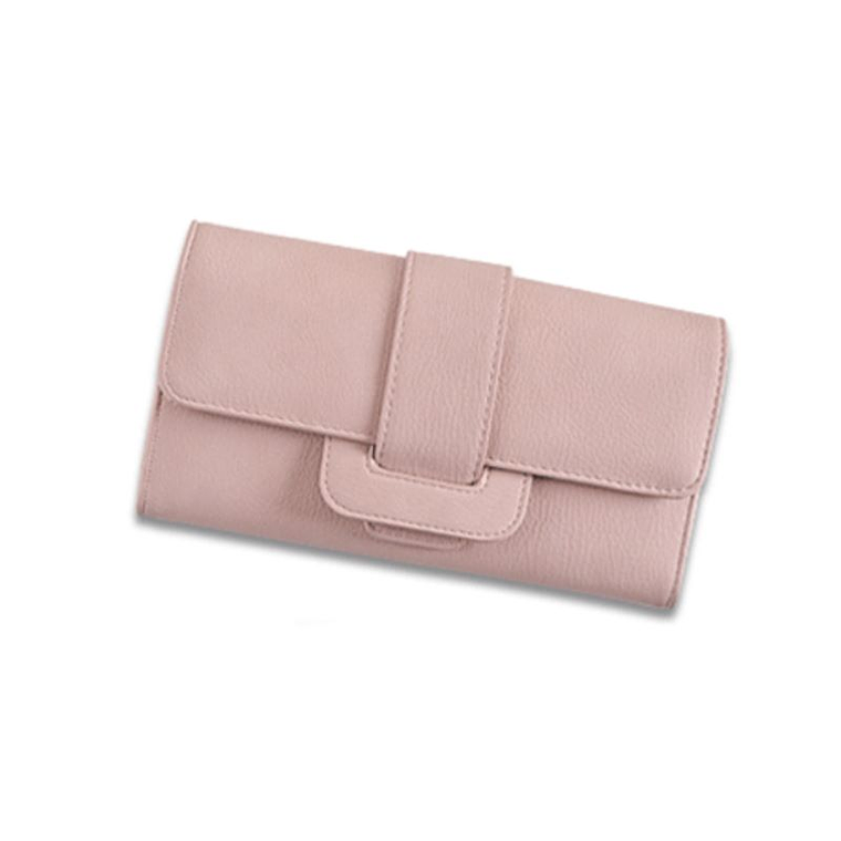 Billetera Mujer Larga Cuero PU Moderna Lujo QXMJ  1