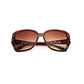 Gafas Lentes Sol Mujer Cuadrada Montura Grande UV400 5101 Café - Miniatura 1
