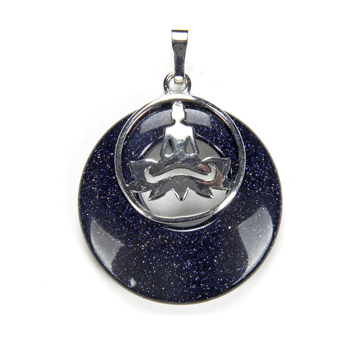 Dije Mujer Meditación Azul P140 1