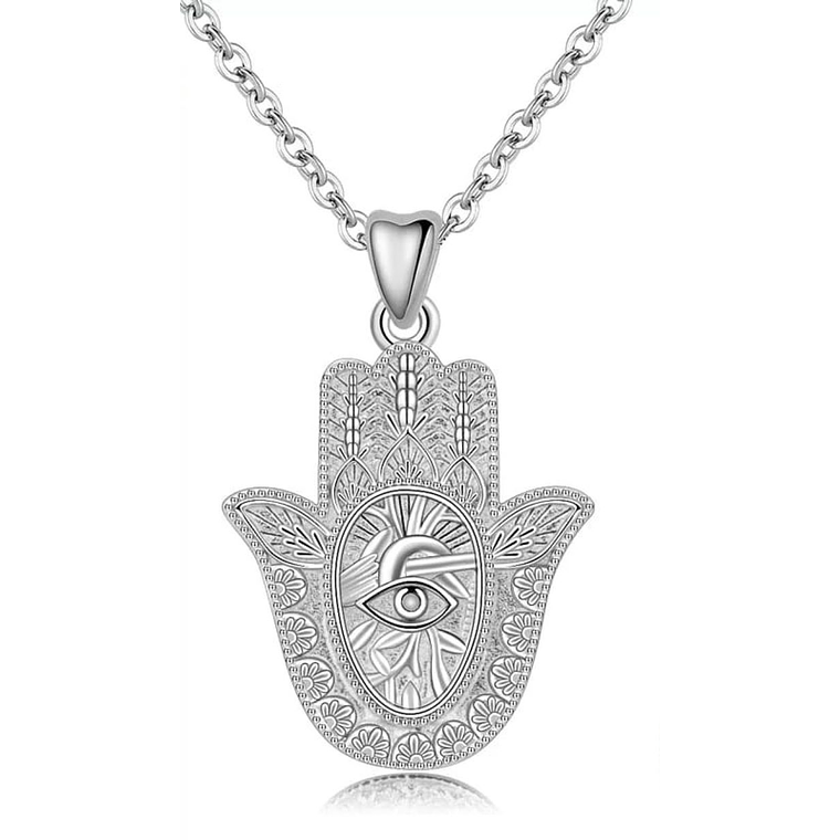 Dije Mujer Mano Hamsa Plata 312 CYD 1