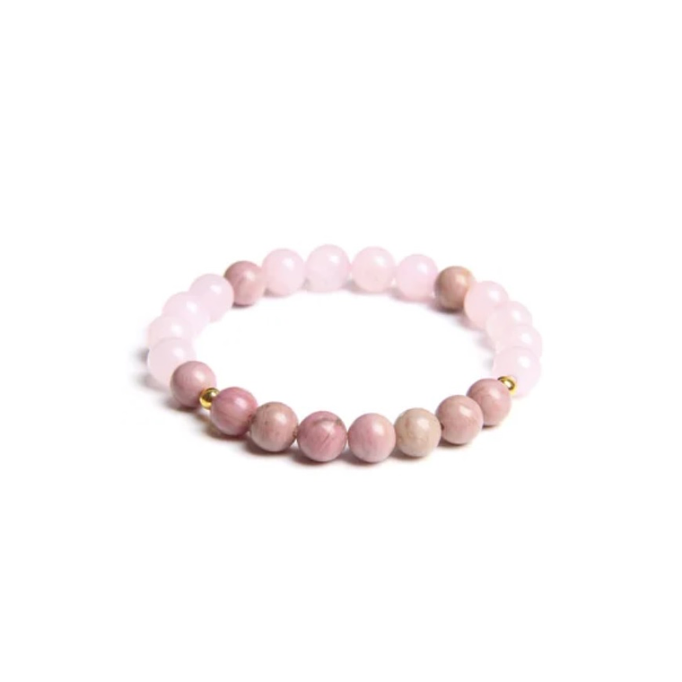 Manilla Pulsera Grano Cuarzo Rosa FD1725 1