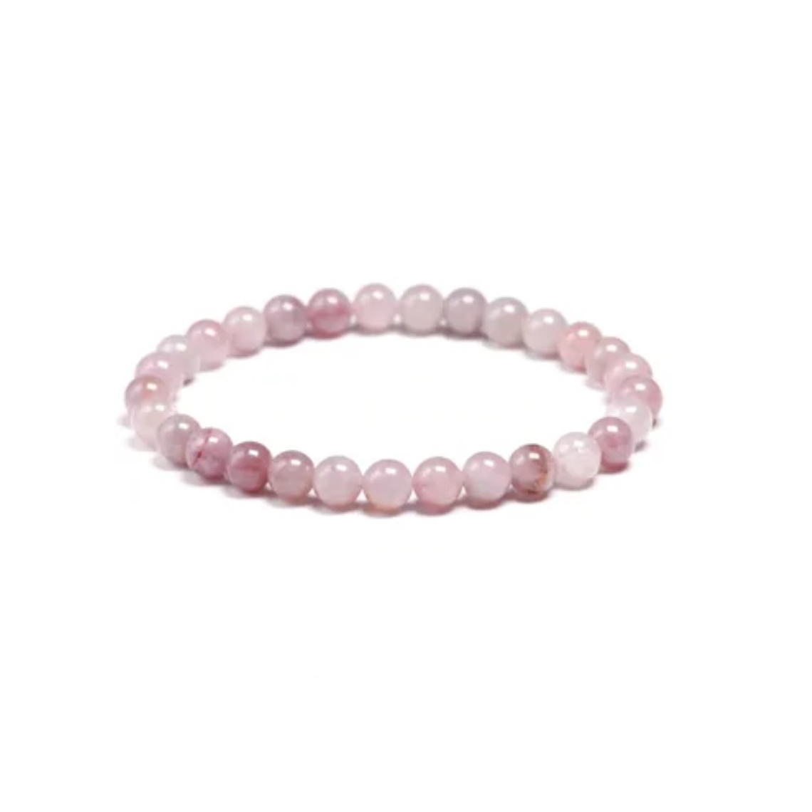 Manilla Pulsera Cuentas Cuarzo Rosa Y Fresa 8mm IDS156 1