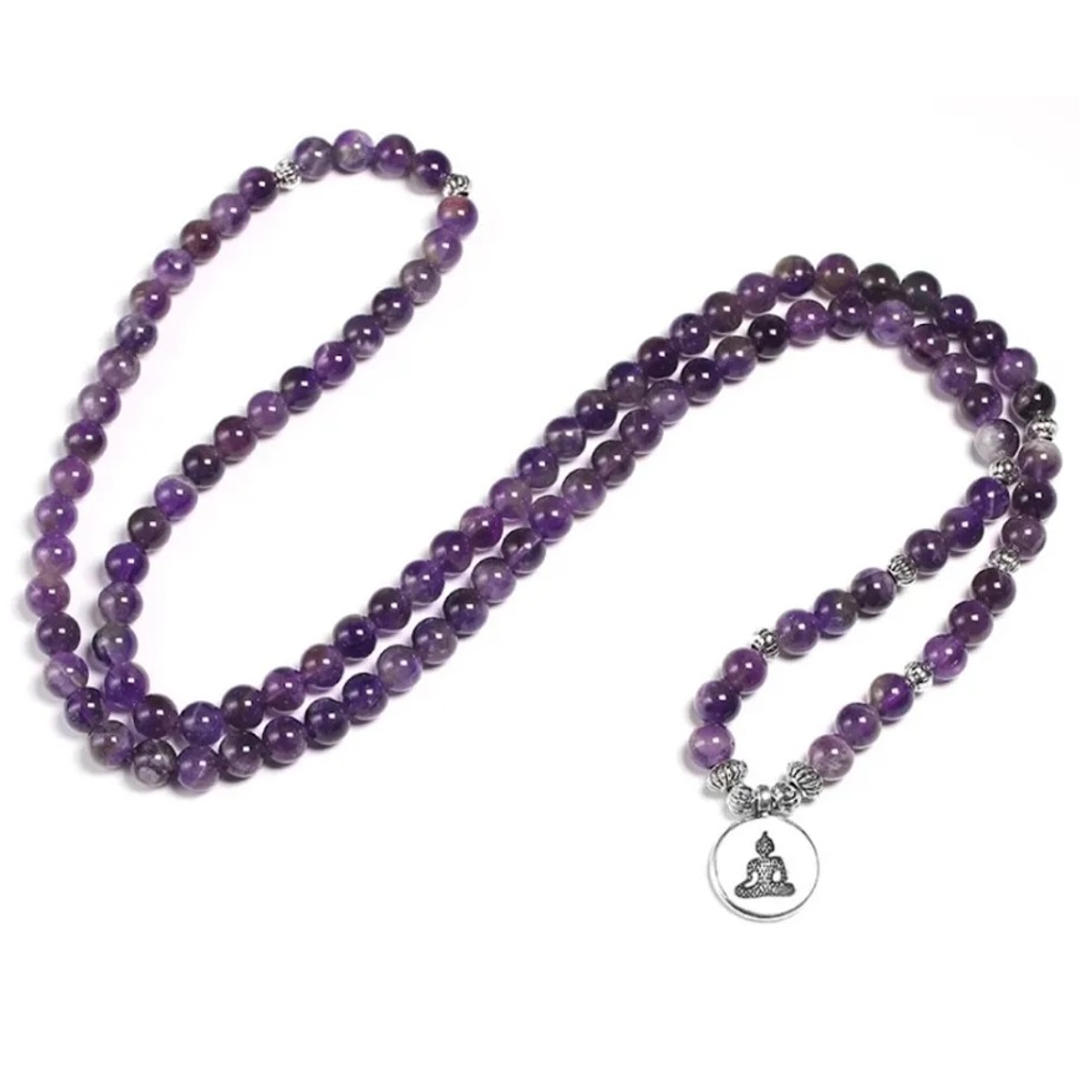 Manilla Pulsera Cuentas 108 Amatista A02166 2