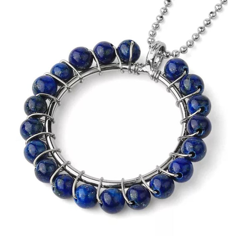 Collar Mujer Circular Lapislazuli G565 1