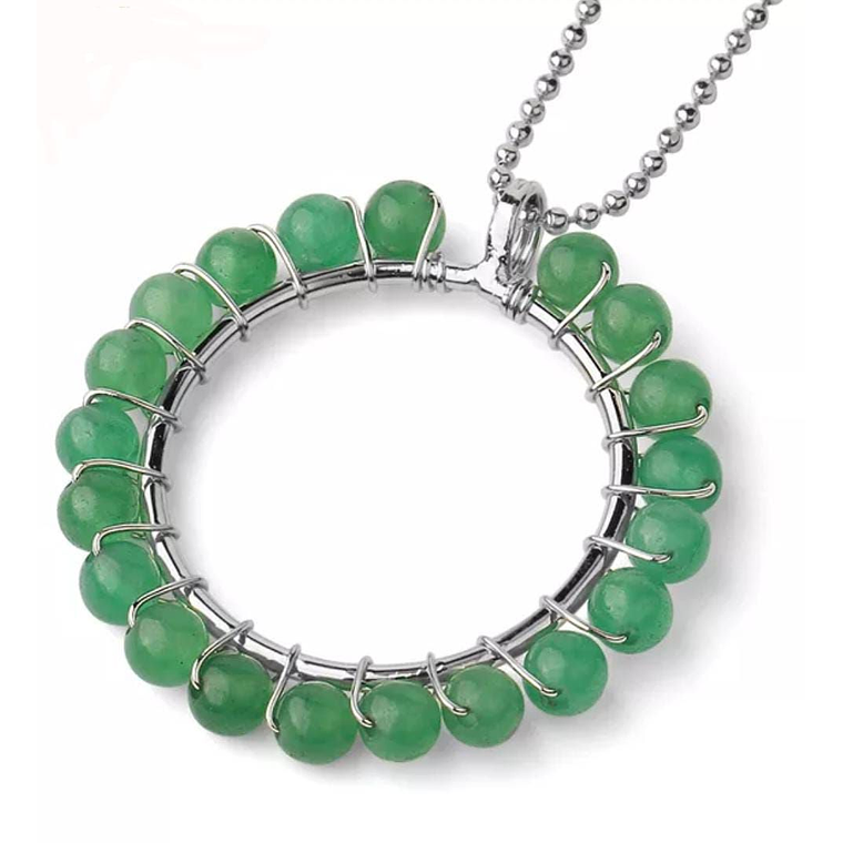 Collar Mujer Circular Aventurina G565 1