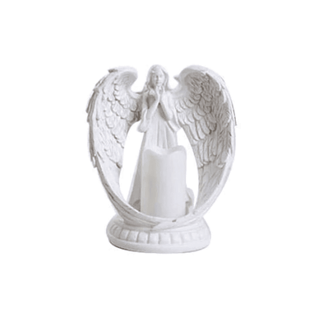 Figura Decorativa Portavela Angel-1