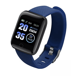 Smartwatch UBMD 116L Fitness Podometro Frecuencia Cardiaca Azul