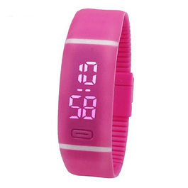 Reloj Digital Deportivo Mujer Silicona Vot6 Color Rosado