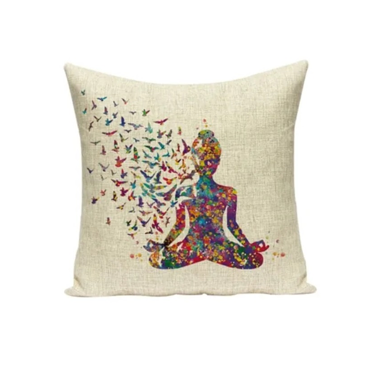 Funda Almohada Estampado Acuarela Zen 14226 1