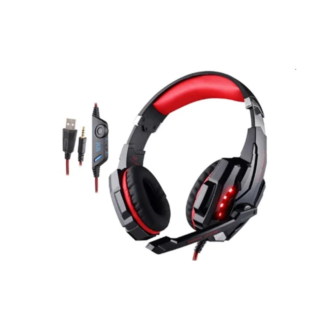 Audifonos Microfono Gaming Estereo Kotion G2000 Rojo 2