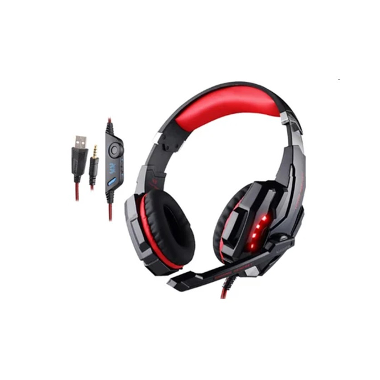 Audifonos Microfono Gaming Estereo Kotion G2000 Rojo 2
