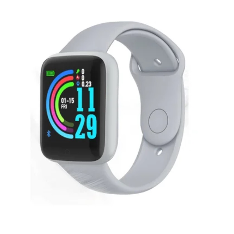 Smartwatch Reloj Inteligente D20 Monitor Ritmo Cardiaco Gris 1