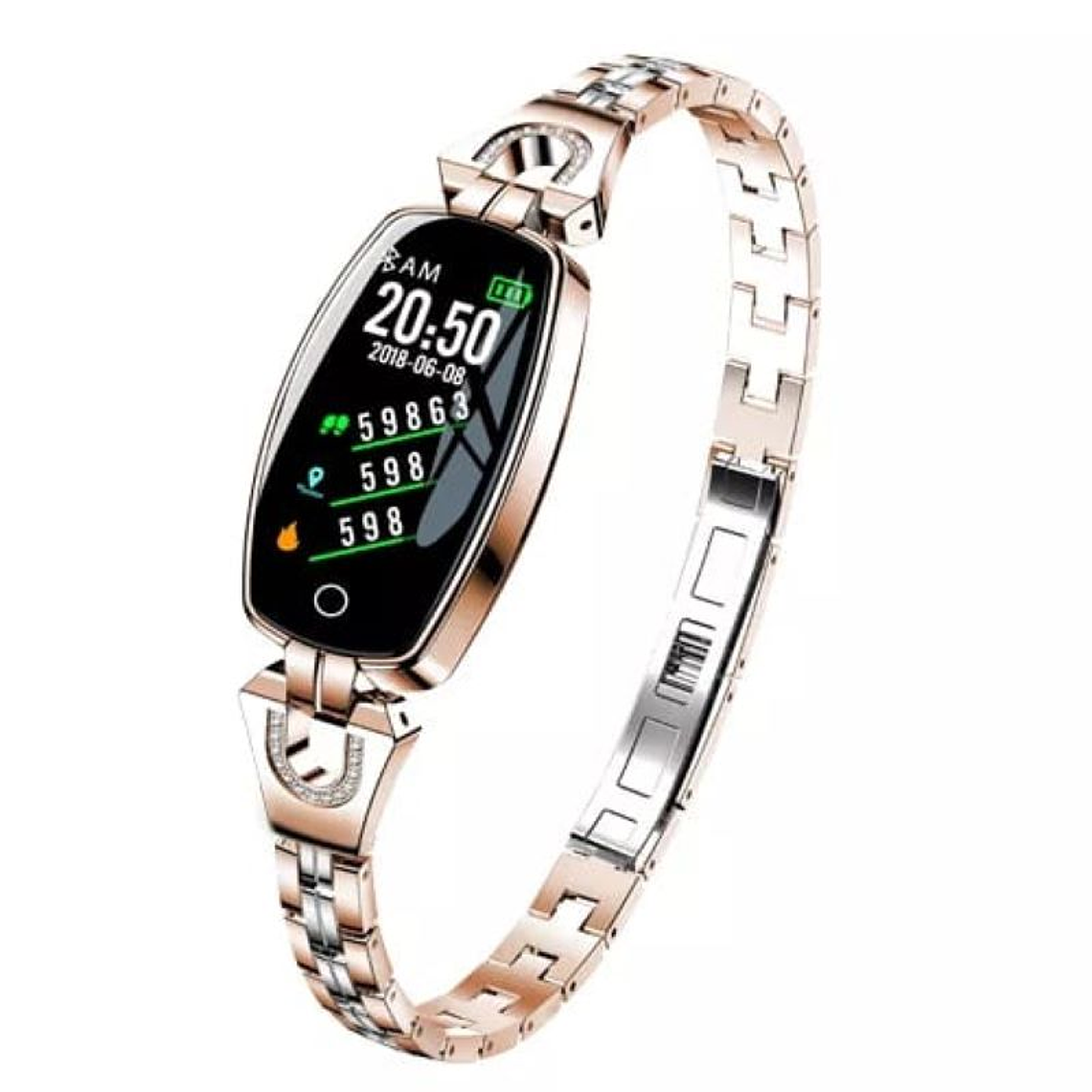 Smartwatch LEMFO H8 Mujer Ritmo Cardiaco Bluetooth Dorado 1
