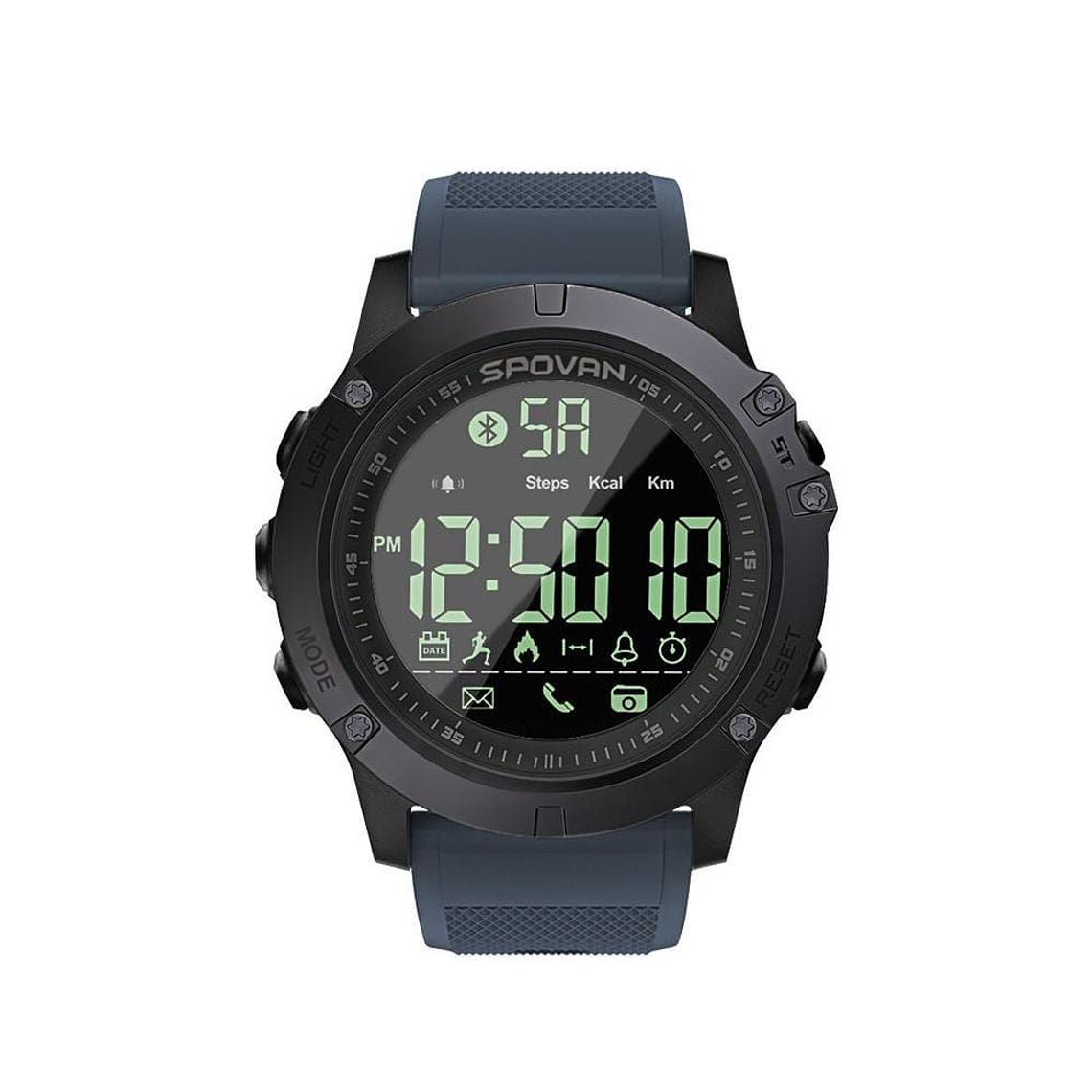 Smartwatch SPOVAN PR1 Hombre Running Ciclismo Caminar 5ATM Azul 1