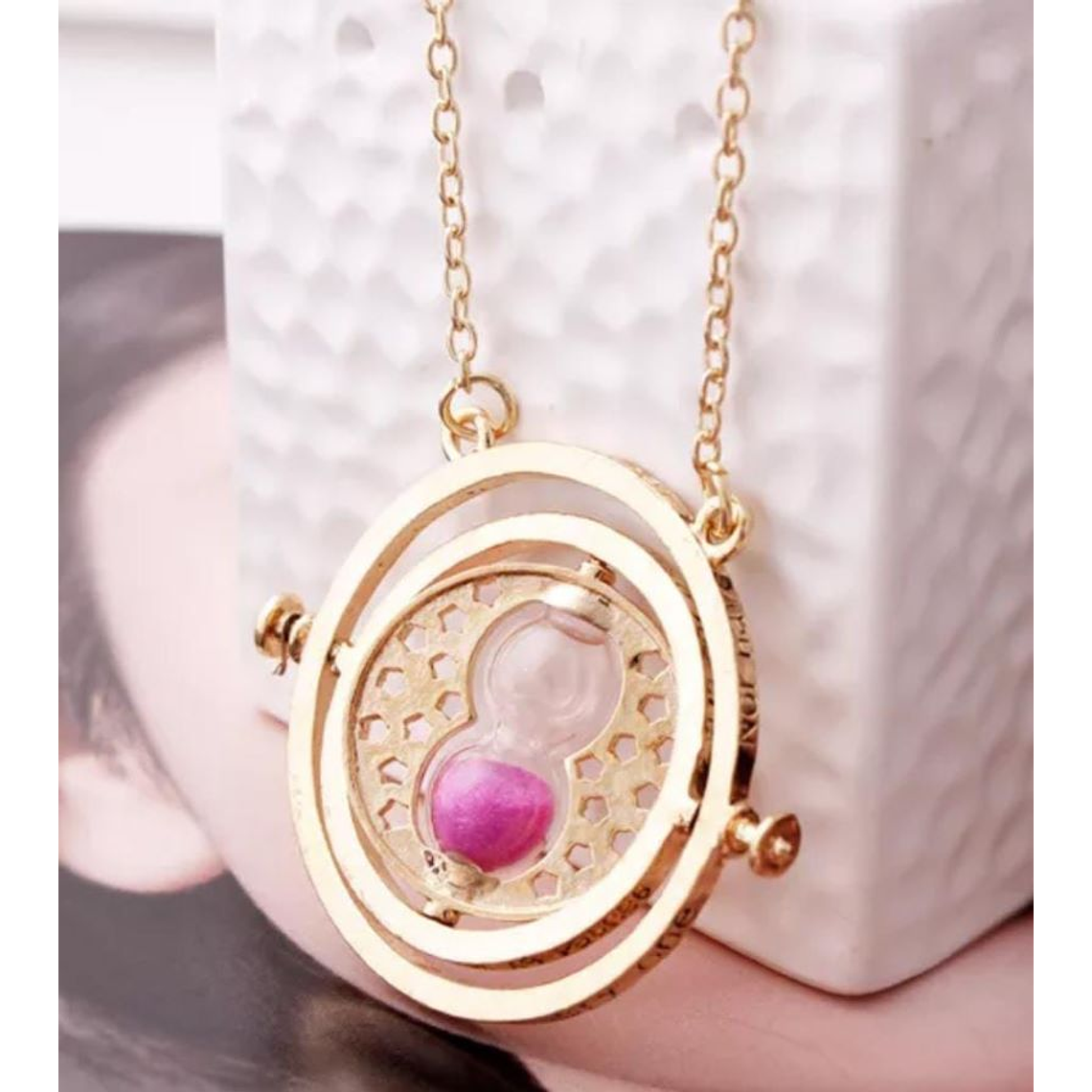 Dije Harry Potter Giratiempos - Color Dorado Rosado 1